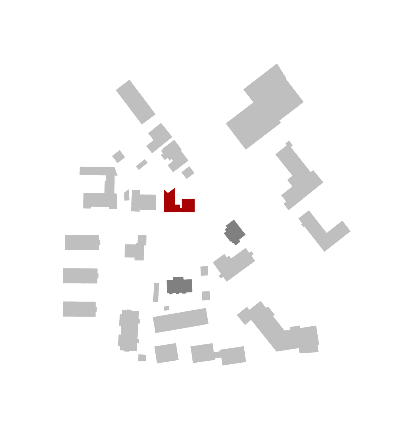 Lageplan eines Grundstückes in Dachau