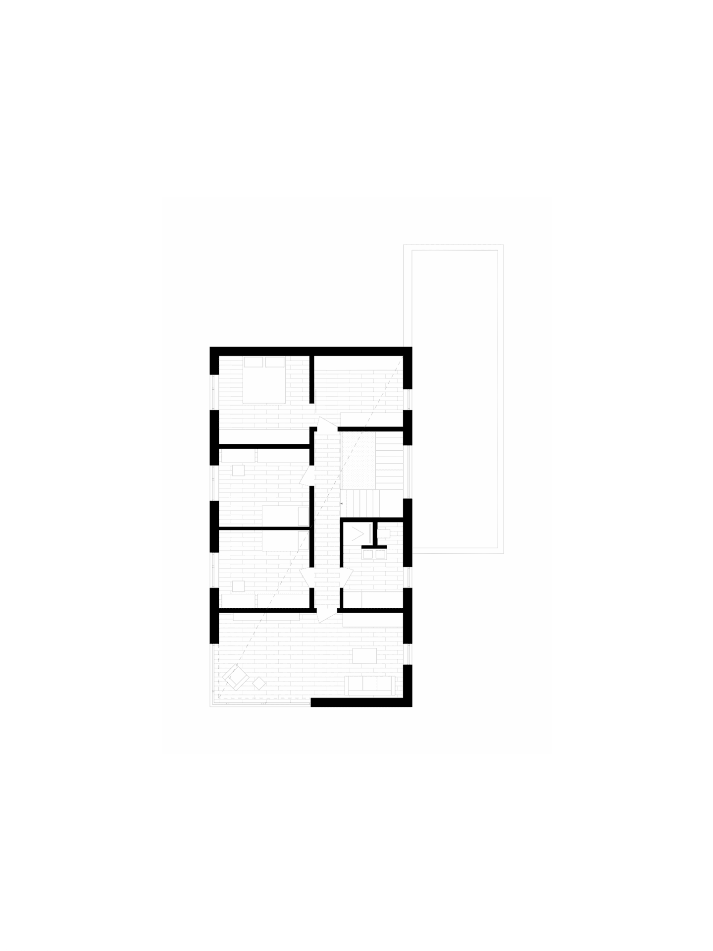 HAUSS_Architektur_EFH_H_Grafik_Grundriss OG_2023